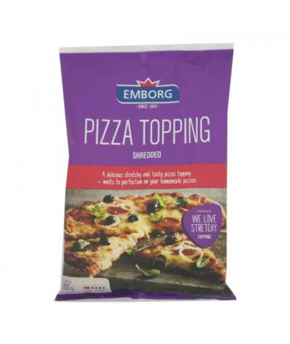 EMBORG PIZZA TOPPING SHREDDED 200GM 