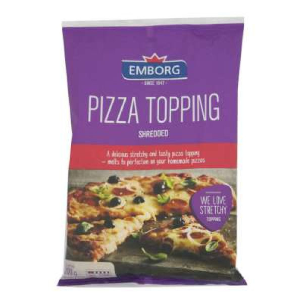 EMBORG PIZZA TOPPING SHREDDED 200GM 