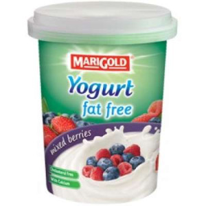 MARIGOLD FAT FREE YOGURT MIXED BERRIES 130G