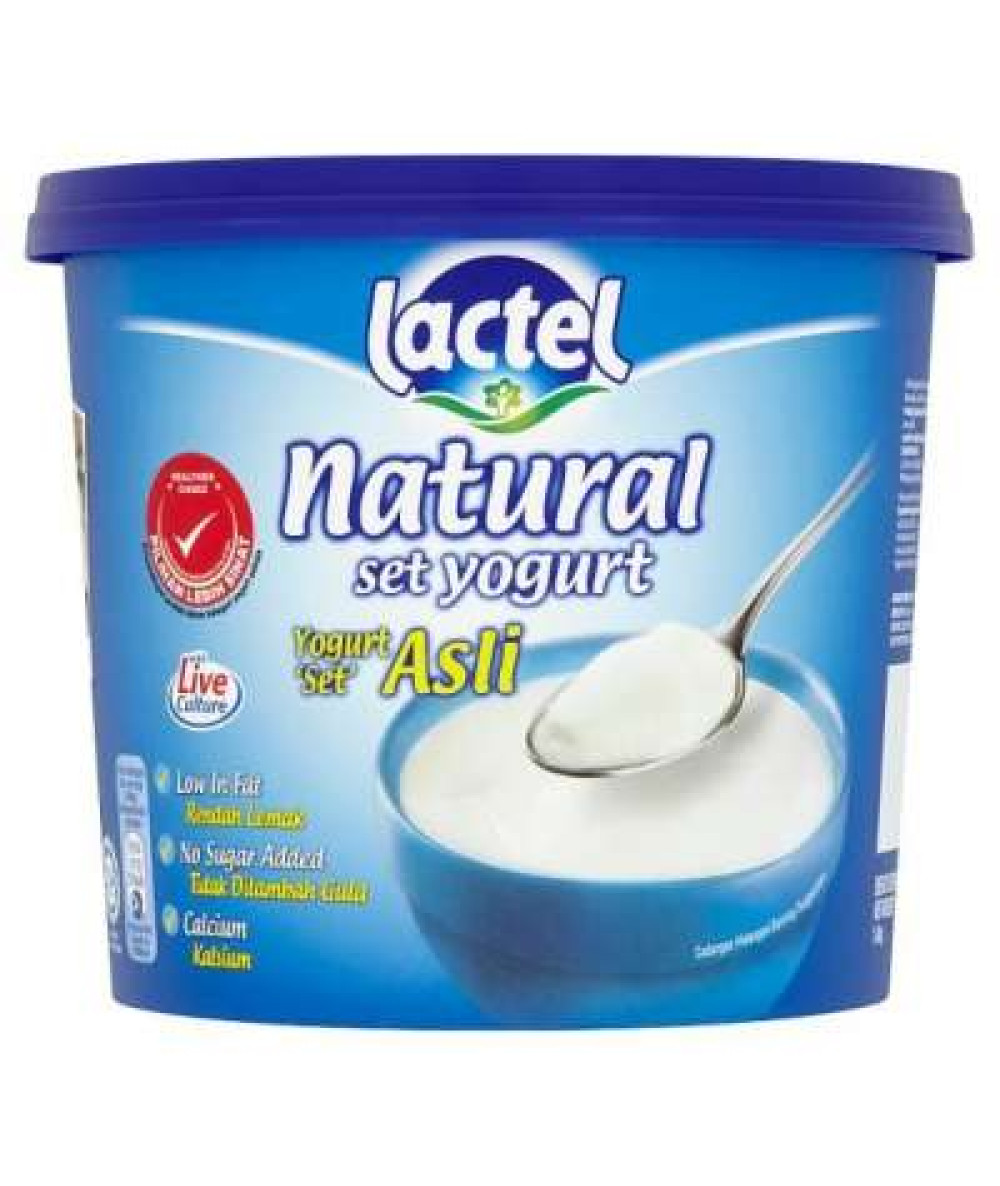 LACTEL NATURAL SET YOGURT ASLI 1.4KG  