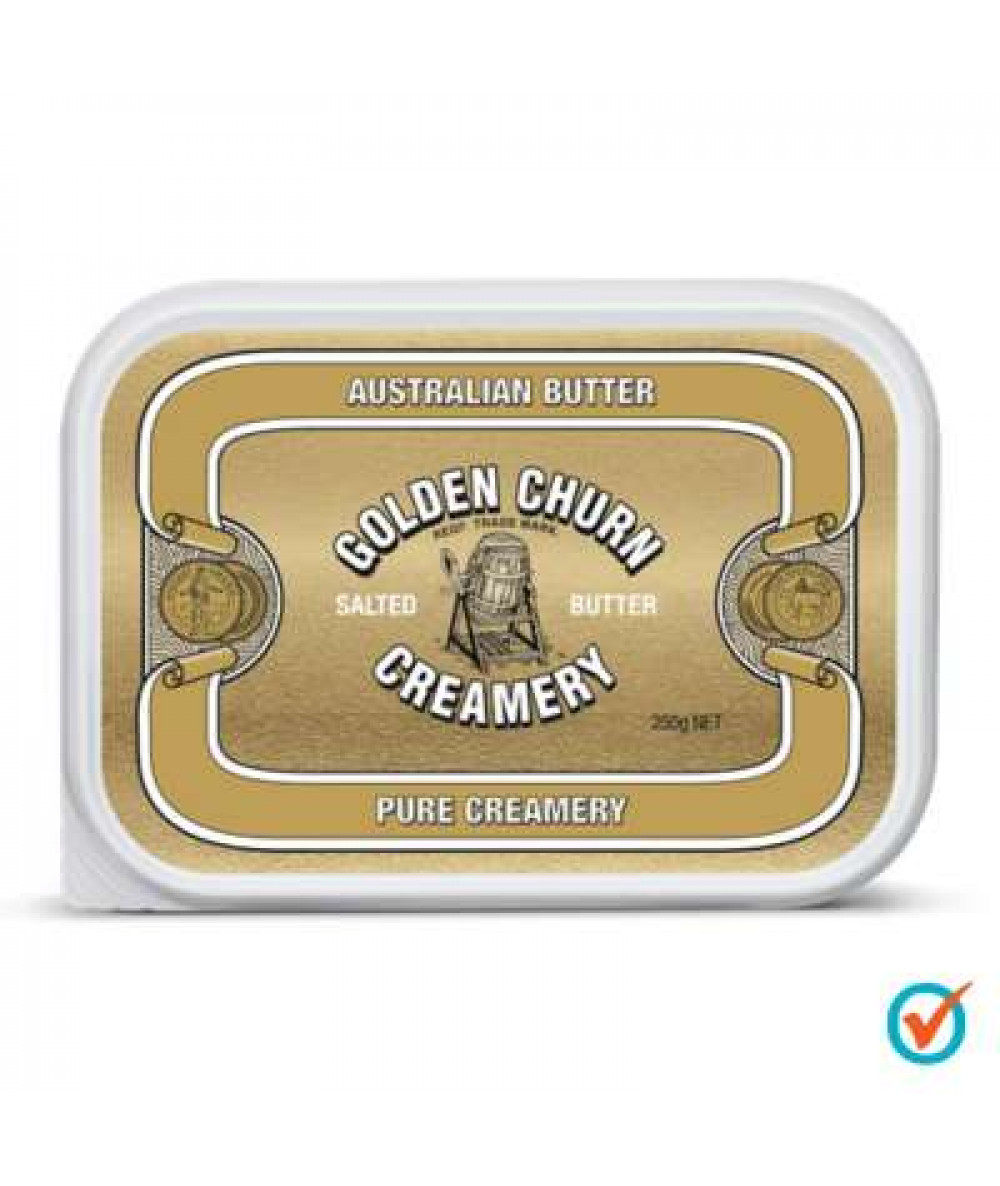 GOLDEN CHURN SALTED TUB BUTTER 250G