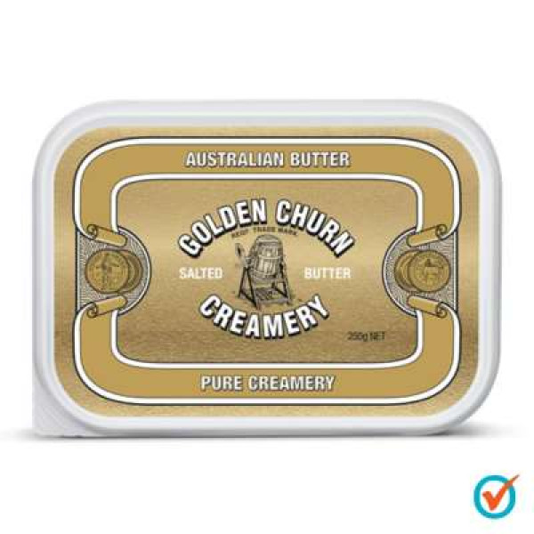 GOLDEN CHURN SALTED TUB BUTTER 250G