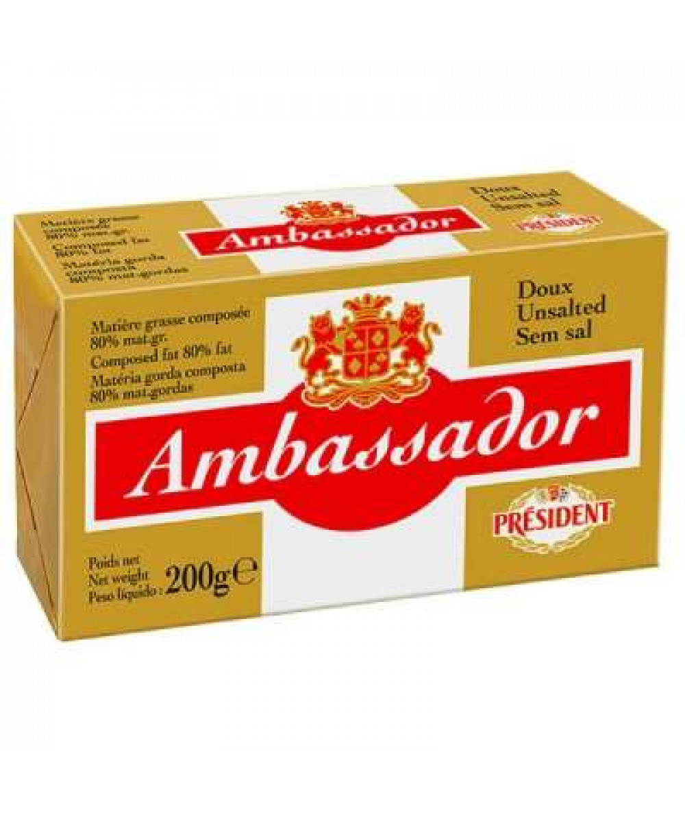 AMBASSADOR DAIRY SPREAD UNSALTED BUTTER 200G