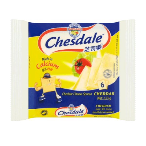 CHESDALE CHEESE 6S 125GM