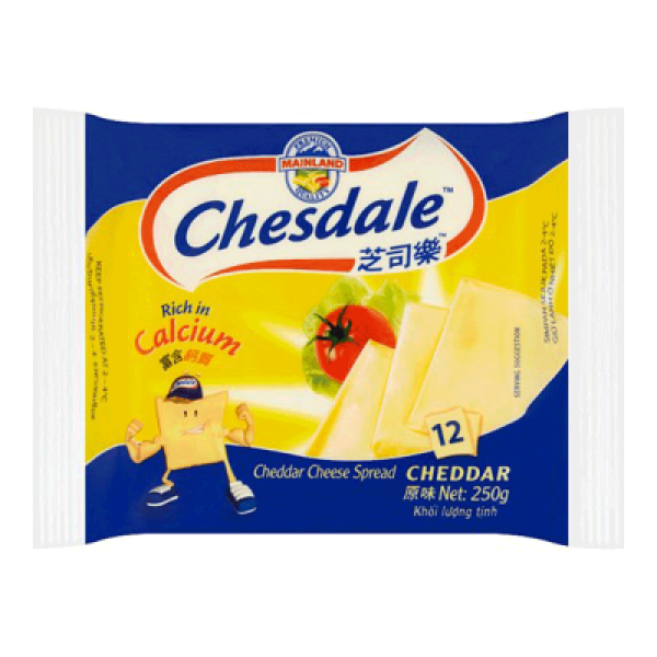 CHESDALE CHEESE 12S 250GM