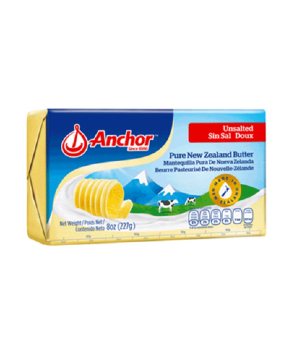 ANCHOR UNSALTED BUTTER 227GM 