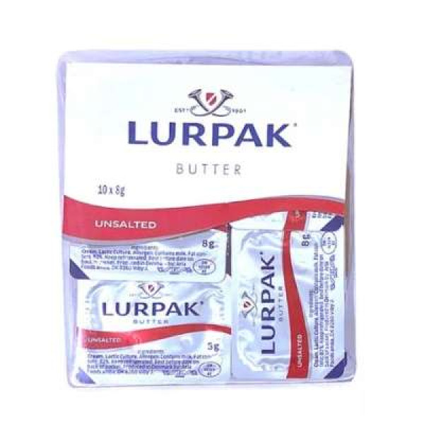 LURPAK BUTTER UNSALTED IN CUP (10X8G) 