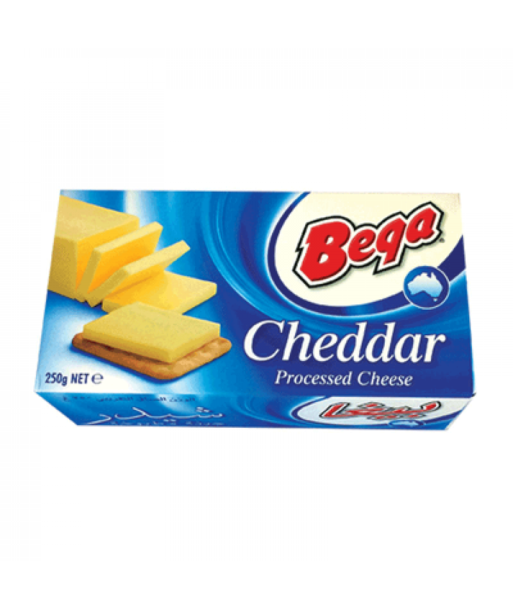 BEGA PROCESSED CHEDDAR BLOCK 250GM 