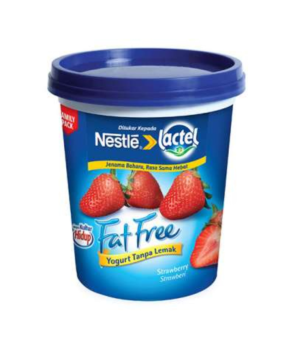 LACTEL FATFREE YGT STRAWBERRY 470G