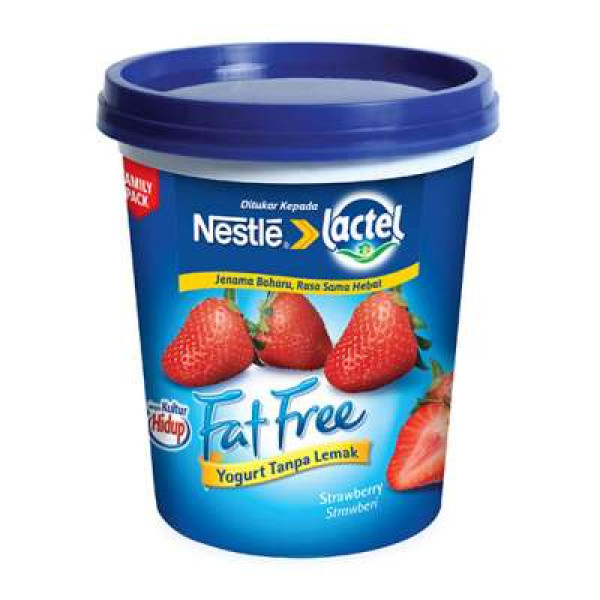 LACTEL FATFREE YGT STRAWBERRY 470G