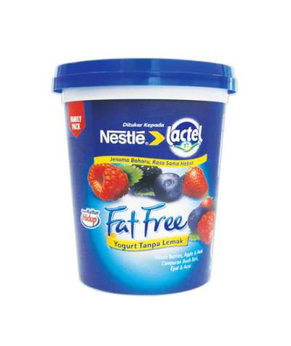 LACTEL FATFREE YGT MIXED BERRY 470G