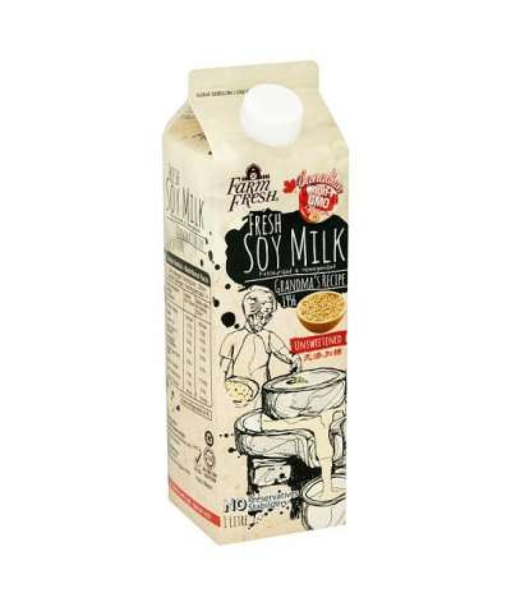 FARM FRESH SOY MILK UNSWEETENED 1L