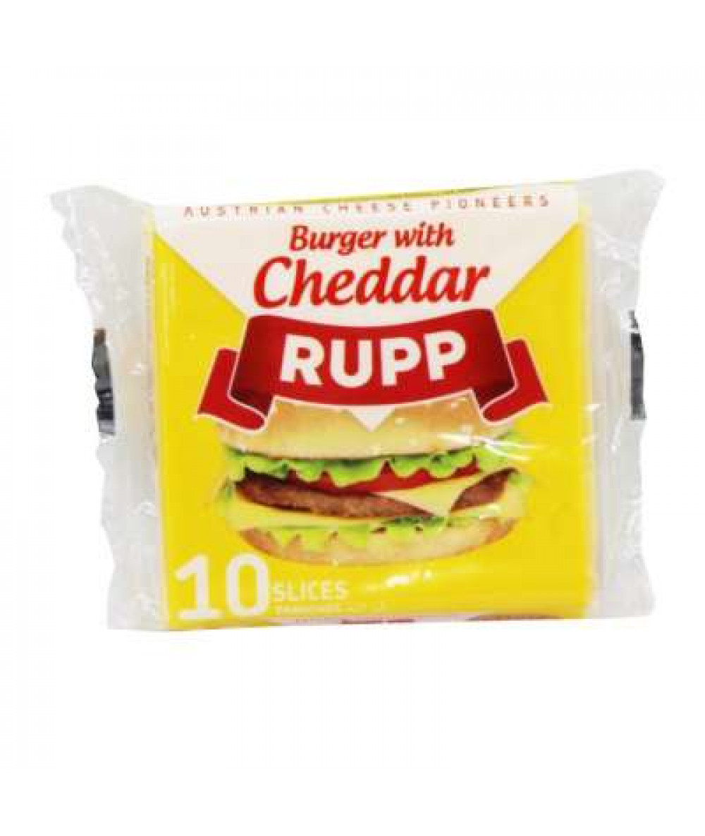 RUPP CHEDDAR SLICED CHEESE 200G