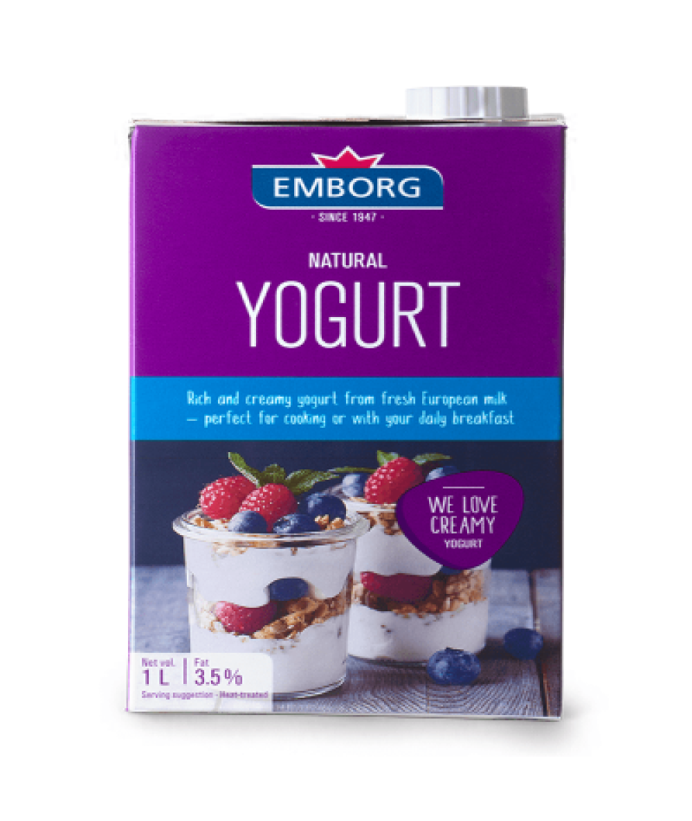 EMBORG NATURAL YOGURT 1L