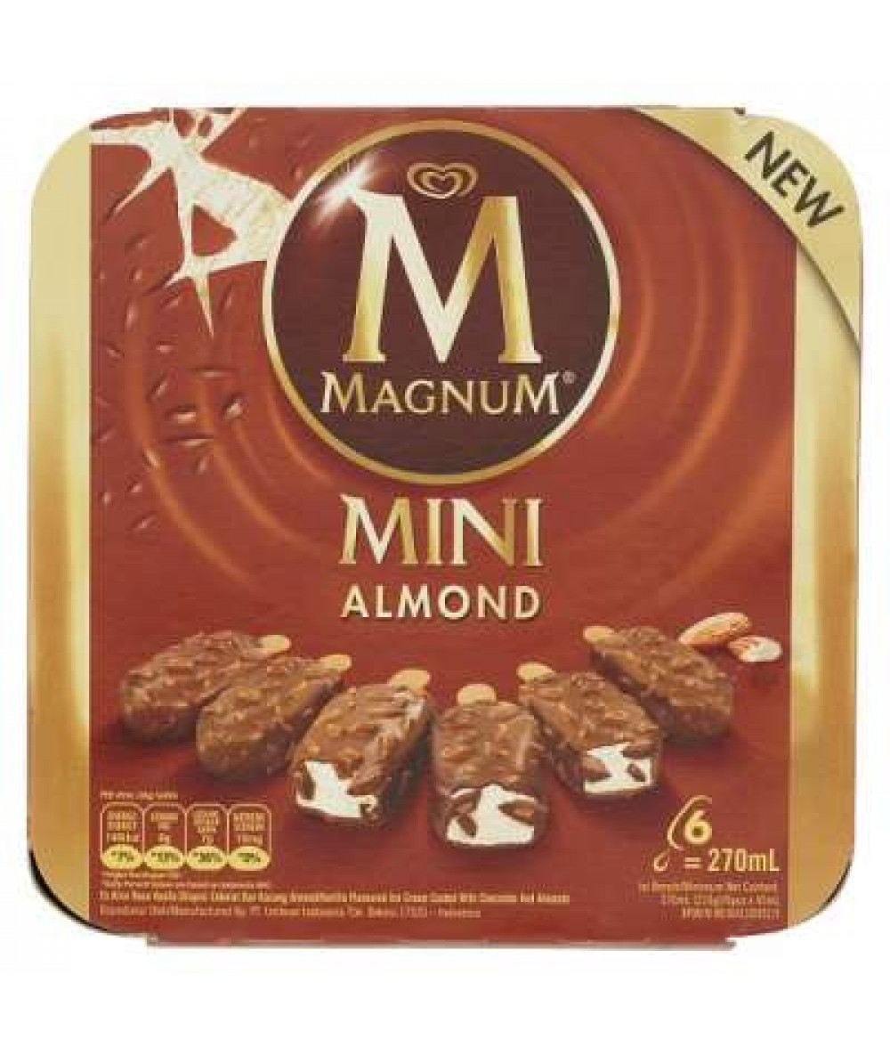 MAGNUM MINI ALMOND AMBER 6 X45ML 