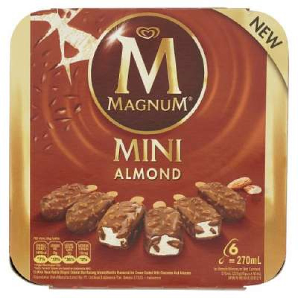 MAGNUM MINI ALMOND AMBER 6 X45ML 