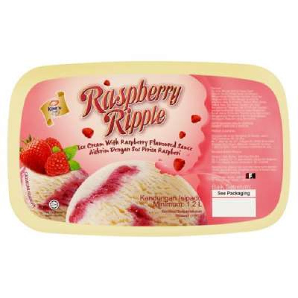 KINGS 1.2L RASPBERRY RIPPLE