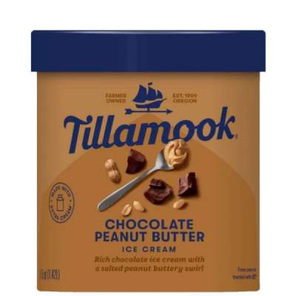 TILLAMOOK CHOCOLATE PEANUT BUTTER 1.42L