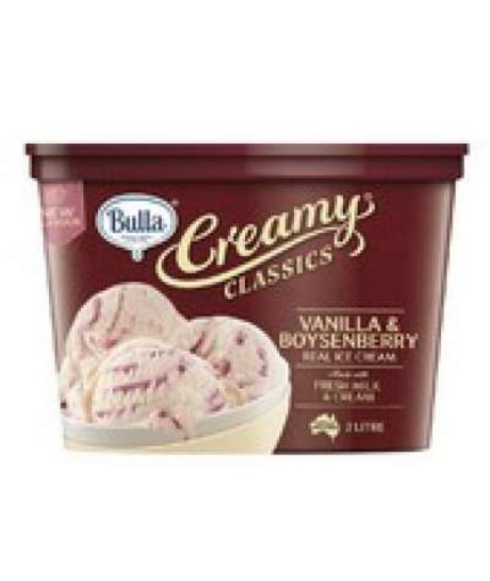 BULLA CREAMY CLASSIC VANILLA &BOYSENBERRY 2L