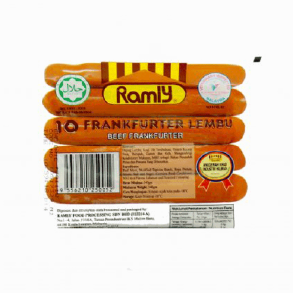 RAMLY FRANKFURTER LEMBU 340G