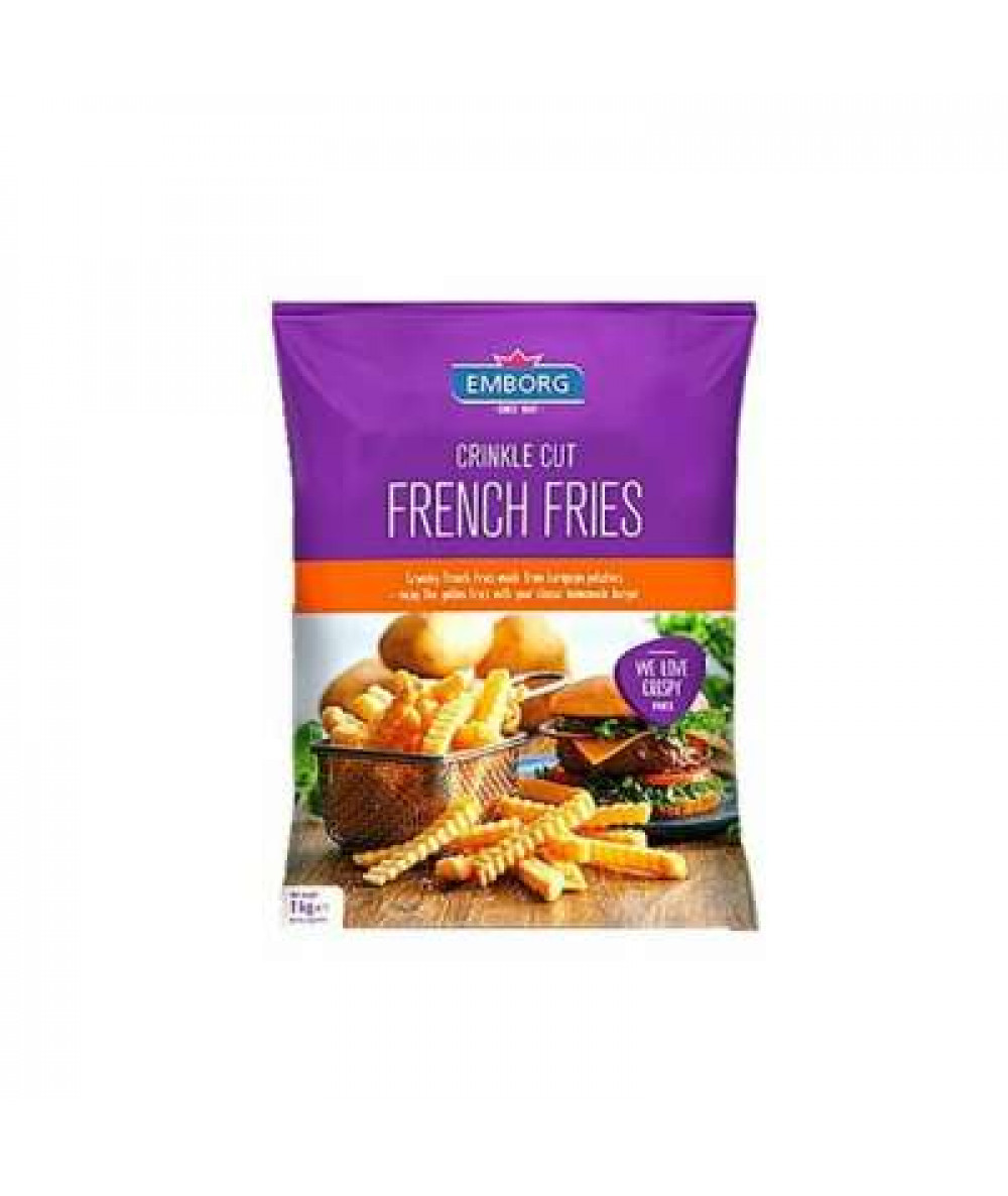 EMBORG CRINKLE CUT FRIES 1KG