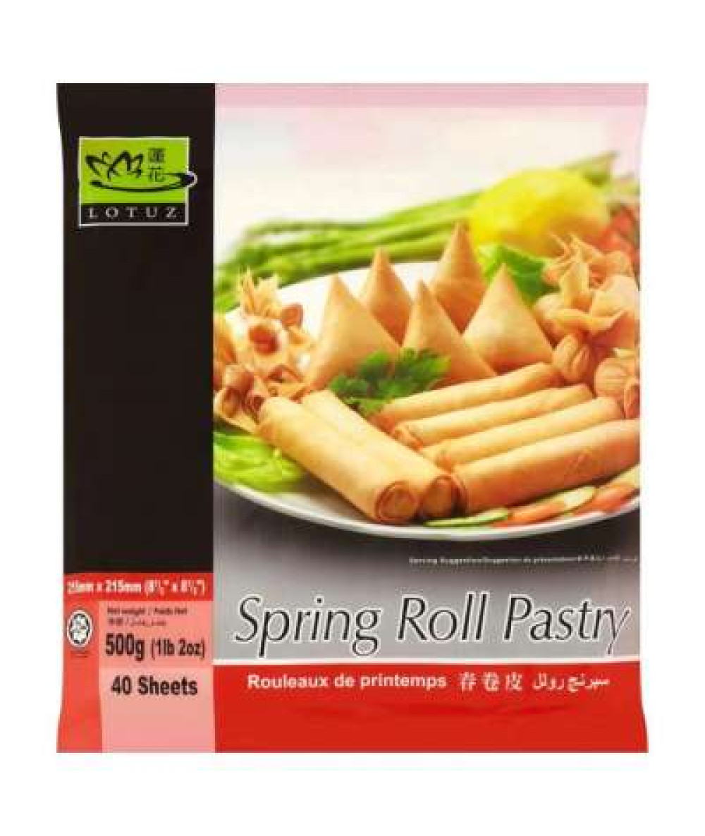 LOTUZ SPRING ROLL PASTRY 8.5X40SHT