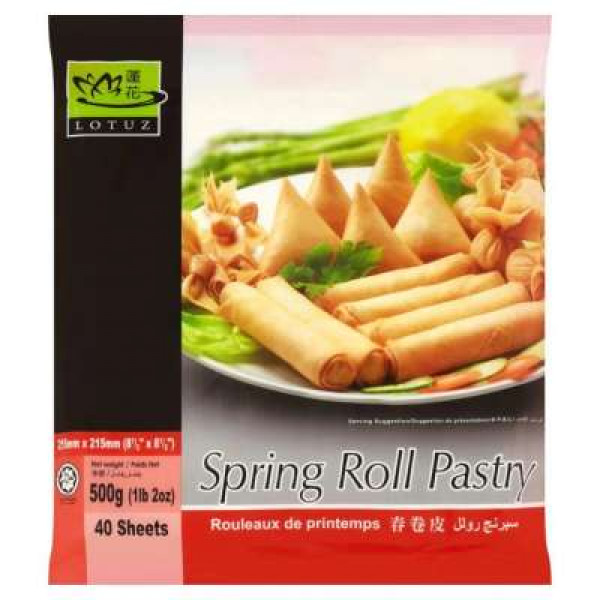 LOTUZ SPRING ROLL PASTRY 8.5X40SHT