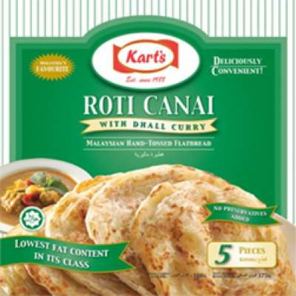 KARTS ROTI CANAI DHALL CURRY 5S 375G