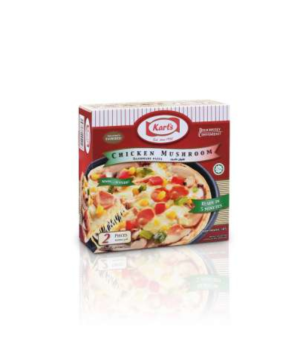 KARTS PIZZA CHICKEN MUSHROOM 140G X 2S