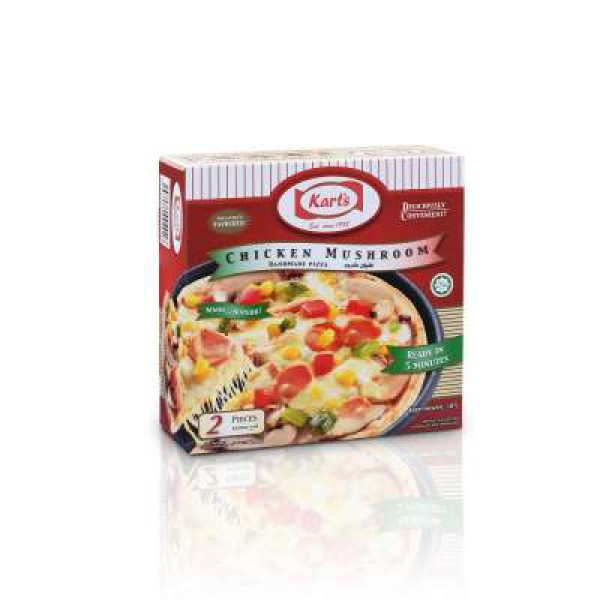 KARTS PIZZA CHICKEN MUSHROOM 140G X 2S