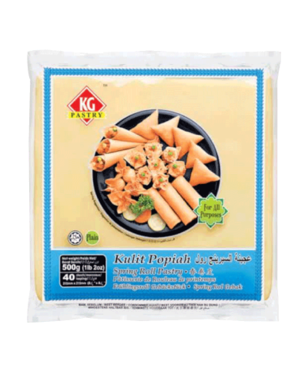 KG SPRING ROLL 8.5 PASTRY 40SHT-500G