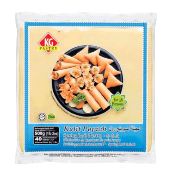 KG SPRING ROLL 8.5 PASTRY 40SHT-500G