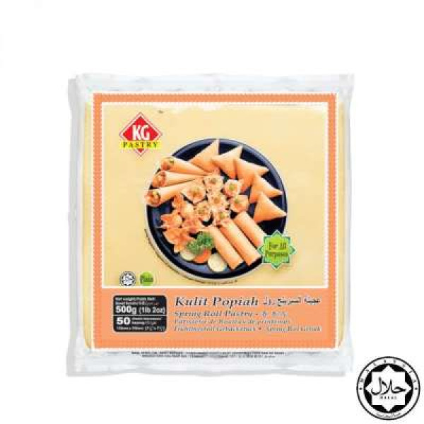 KG SPRING ROLL 7.5 PASTRY 50SHT-500G