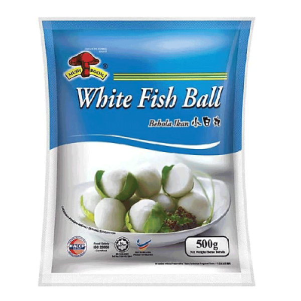 MUSHROOM SMALL WHITE FISH BALL-500G