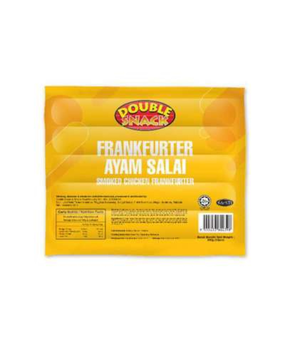 DOUBLE SNACK SMOKED CHICK FRANKFURTER ORGINAL 300G