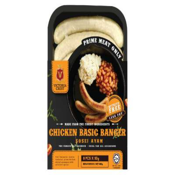 VICTORIA CREST CHICKEN BASIC BANGER- 8'SX50G