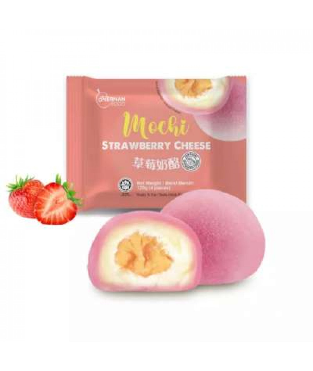 FOODWORTH MOCHI STRAWBERRY CHEESE 120G (30G X4PCS)