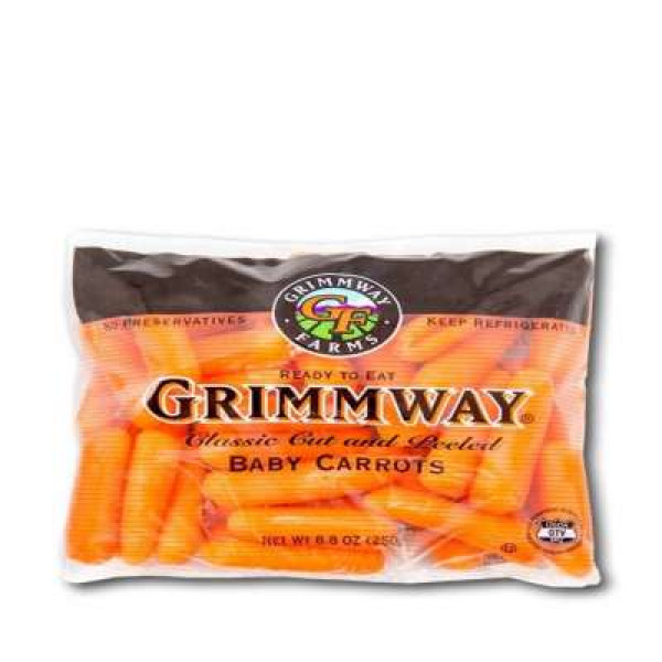 GRIMMWAY PEELED BABY CARROT (USA) C40 250G+/-