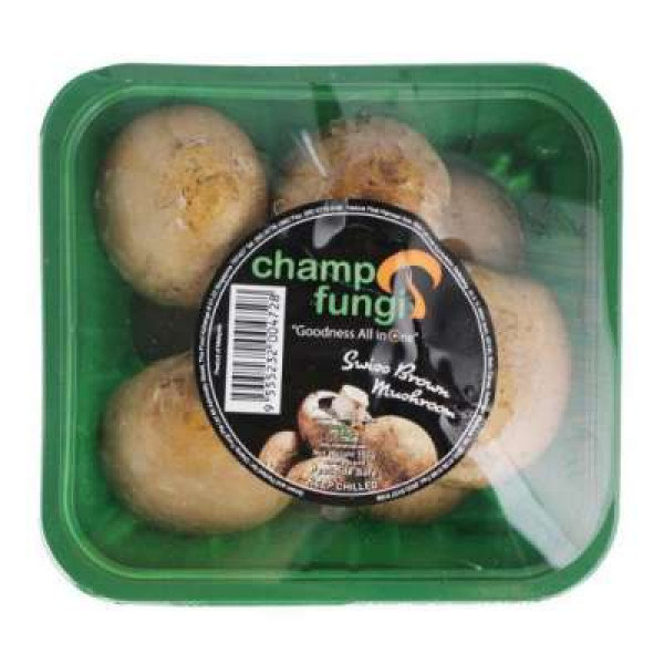 CHAMP FUNGI SWISS BROWN MUSHROOM 150G+/-