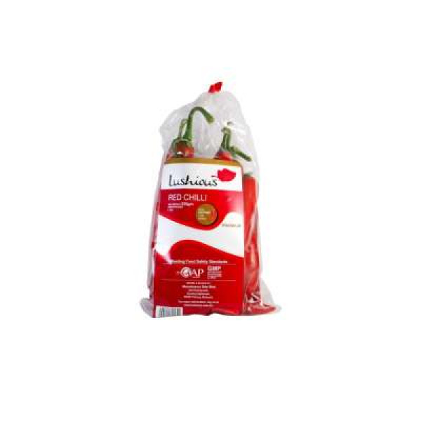 LUSHIOUS RED CHILLI 250G+/-