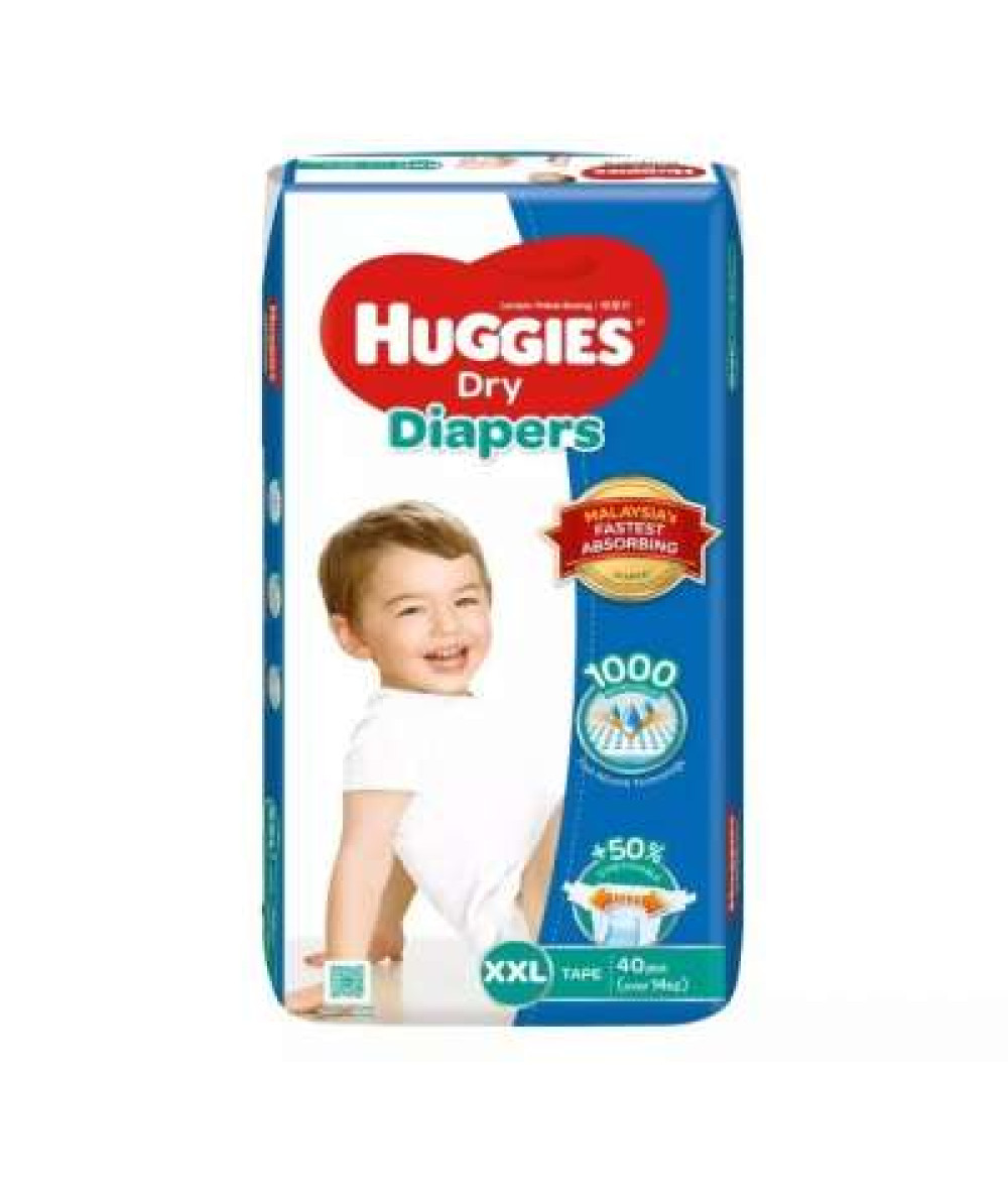 HUGGIES DRY SUPER JUMBO XXL 40S