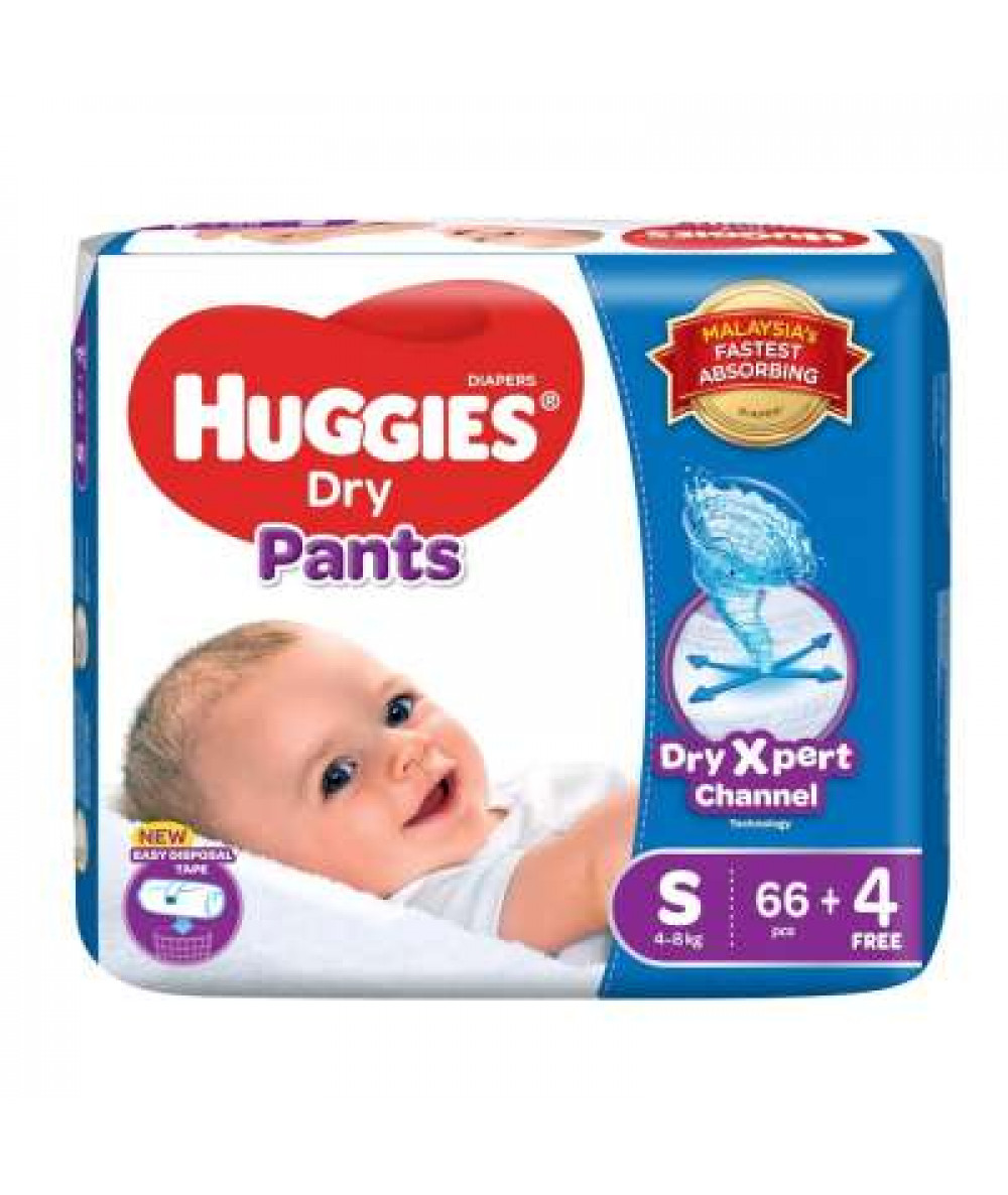 HUGGIES DRY PANTS SUPER JUMBO PACK S66S