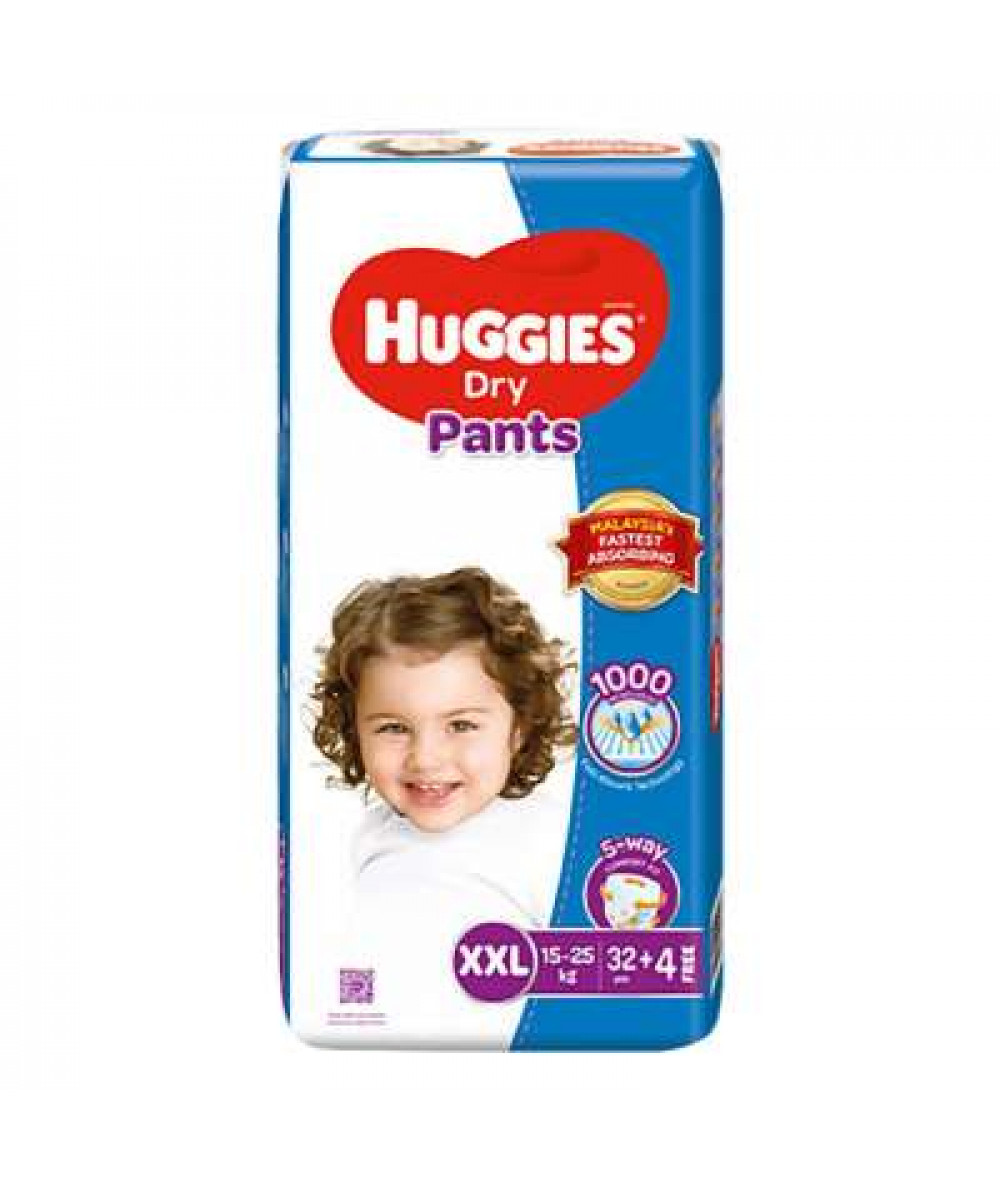 HUGGIES DRYPANTS SUPER JUMBO PACK XXL28+6