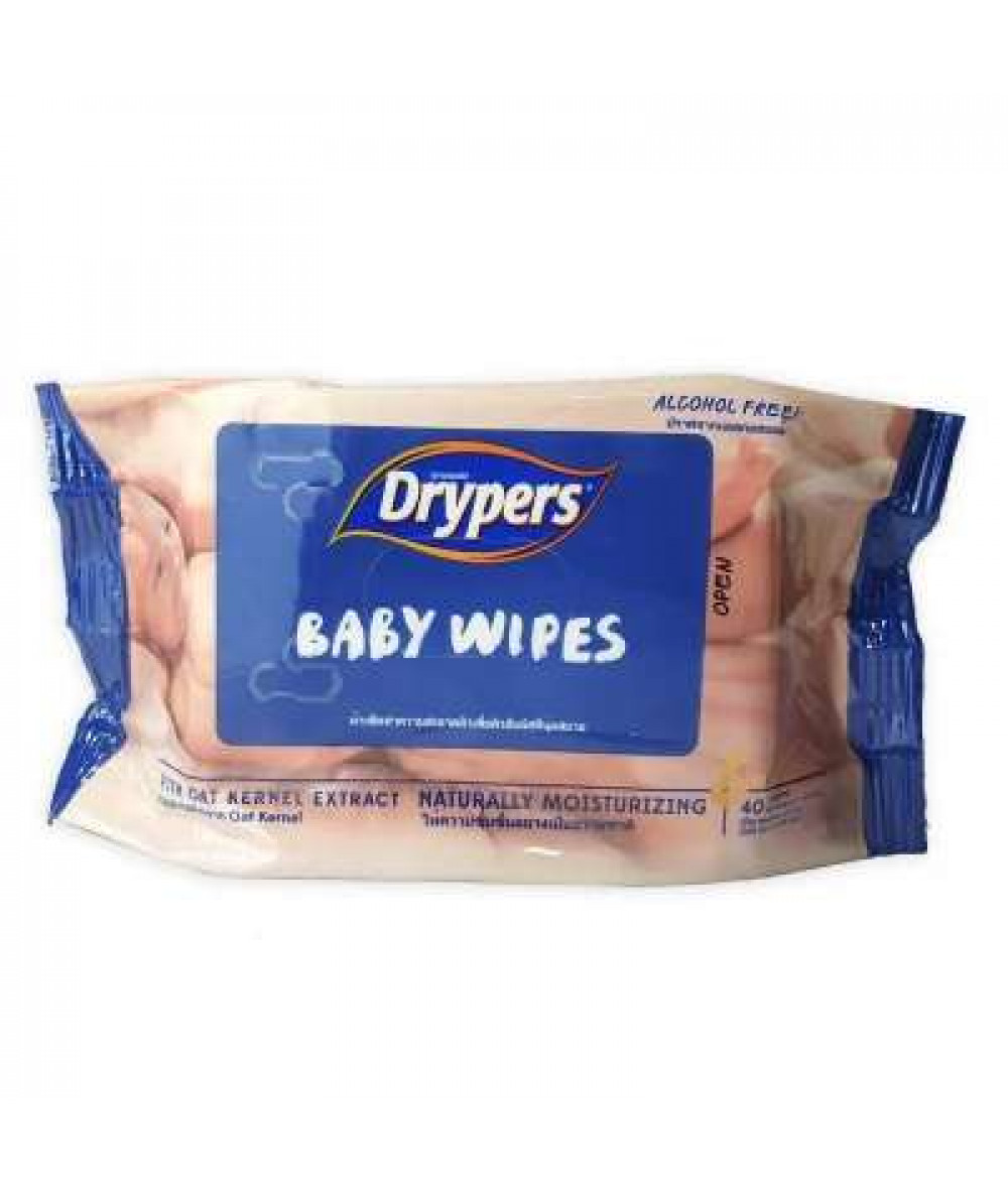 DRYPERS BABY  WIPES OAT-2X30'S