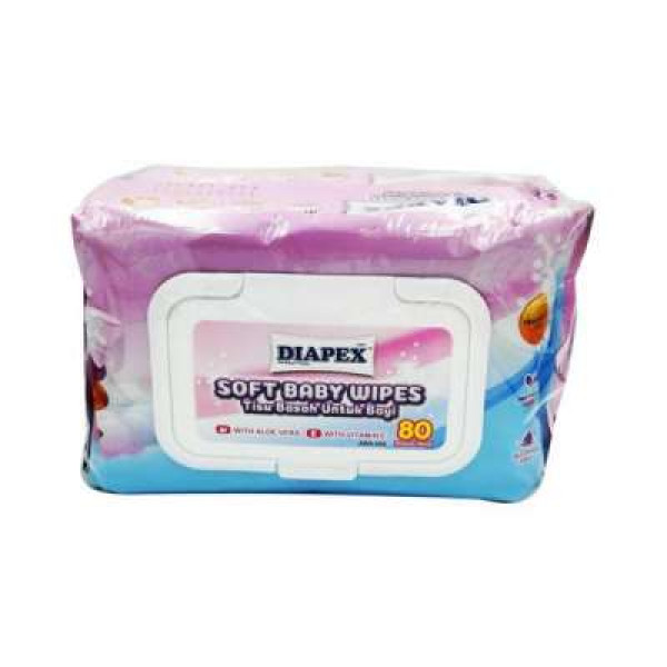 DIAPEX SOFT BABY WIPES 80S B1F2