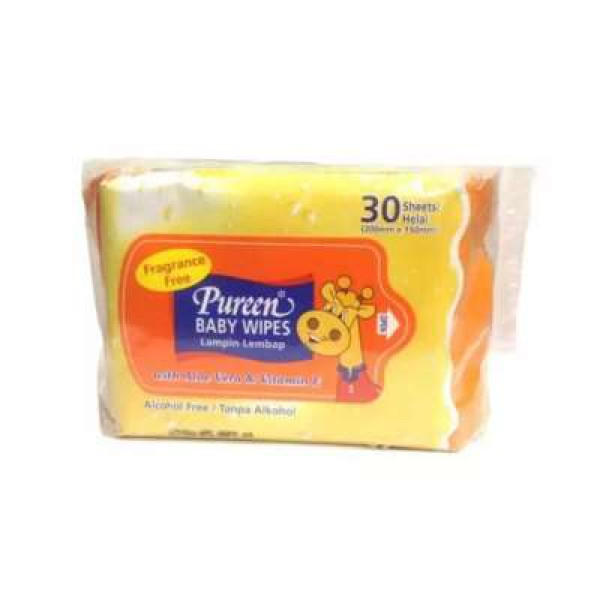 PUREEN BABY WIPES ( FRAGRANCE FREE ) 2X30S