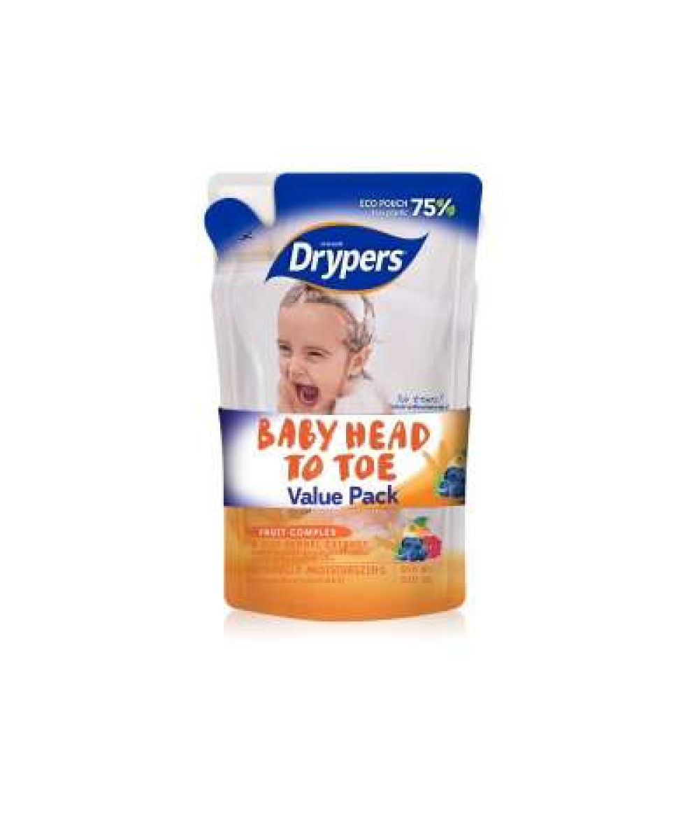 DRYPERS BABY HEAD TO TOE FRUIT 450ML