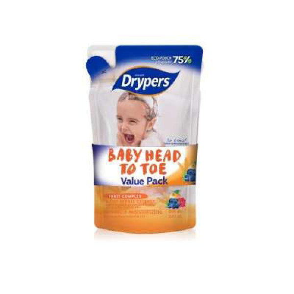 DRYPERS BABY HEAD TO TOE FRUIT 450ML