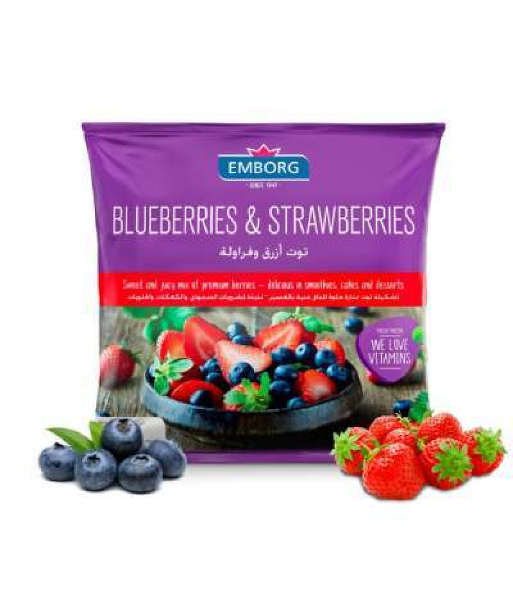 EMBORG BLUEBERRIES & STRAWBERRIES 400G