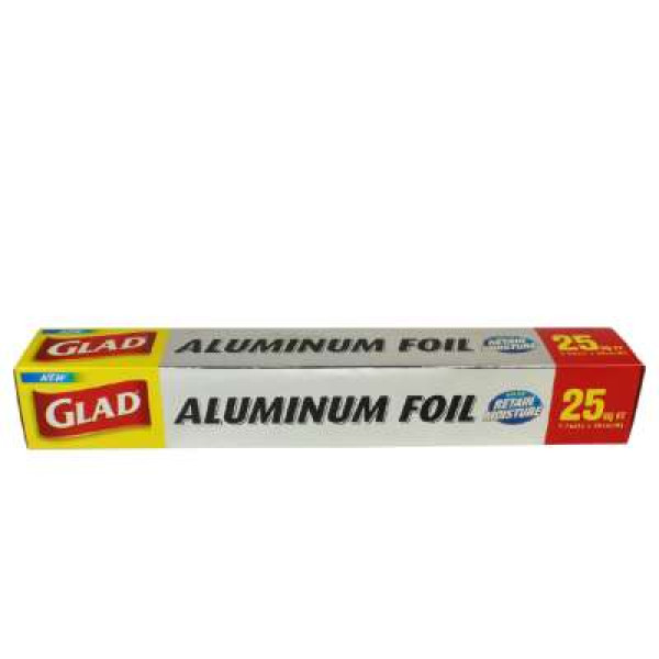 GLAD ALUMINIUM FOIL 25 SQ FT